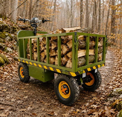 Electric Platform Wagon – 2,200 lb Capacity, 800W Motor, Warehouse & Logistics Cart