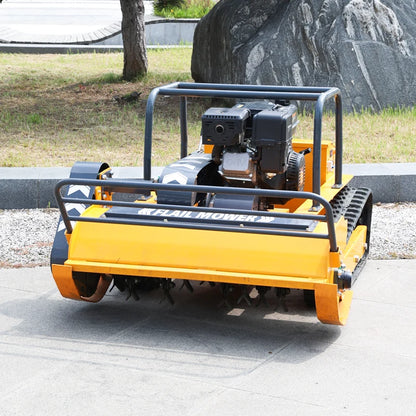 Remote Control Flail Mower & Brush Cutter – Steel Frame, Adjustable Cutting Width 31"-47", All-Terrain