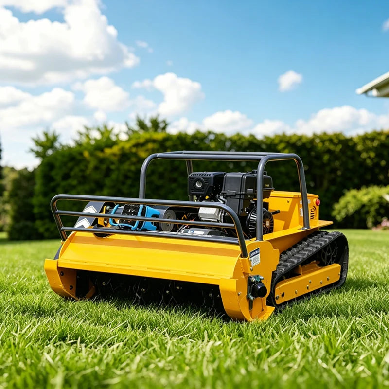 High-End Remote Control All-Terrain Mowing Robot – Gasoline Engine, Mulching