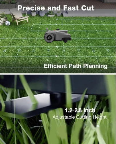 Automatic Robotic Lawn Mower – Waterproof IPX6, Covers up to 28,000 m², DIY Install