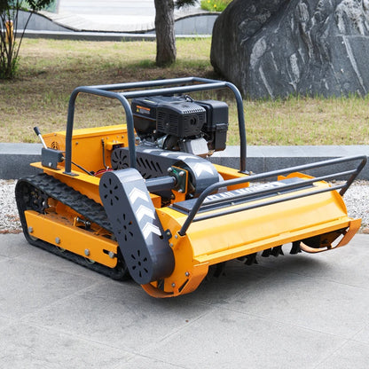 Remote Control Flail Mower & Brush Cutter – Steel Frame, Adjustable Cutting Width 31"-47", All-Terrain