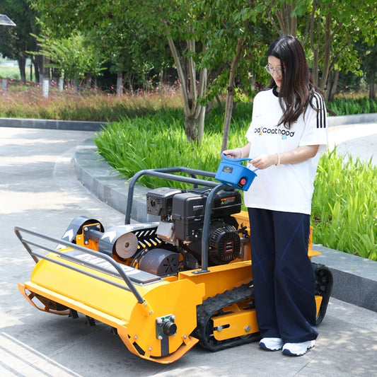 Remote Control Flail Mower & Brush Cutter – Steel Frame, Adjustable Cutting Width 31"-47", All-Terrain