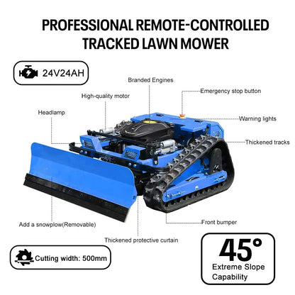 225cc Remote Control Crawler Grass Cutter – 500mm Cutting Width