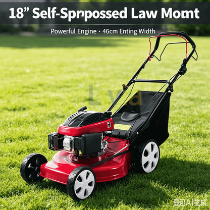 Remote Control Crawler Lawn Mower – 7 HP Engine, Self-Propelled, Adjustable Cutting Height