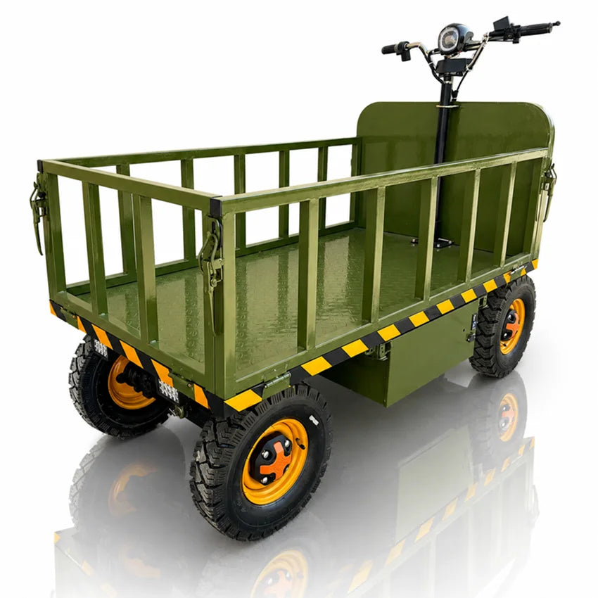 Electric Platform Wagon – 2,200 lb Capacity, 800W Motor, Warehouse & Logistics Cart
