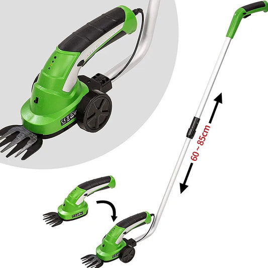 Small Rechargeable Electric Lawn Mower – Portable Cordless Grass Trimmer