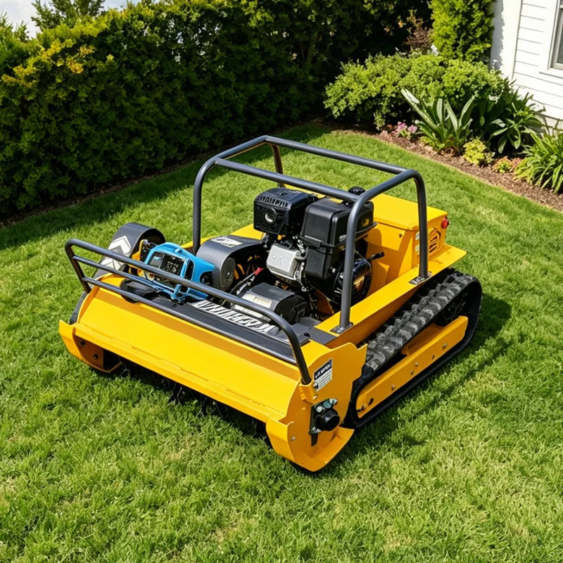 High-End Remote Control All-Terrain Mowing Robot – Gasoline Engine, Mulching