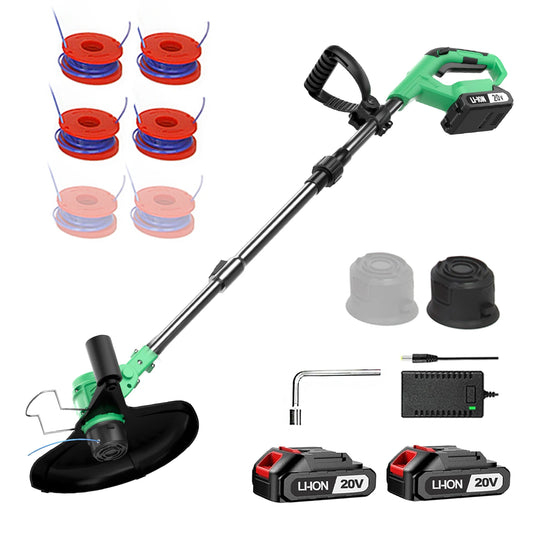 20V Cordless Electric Lawn Mower / Grass Trimmer – Folding, Height-Adjustable Handle